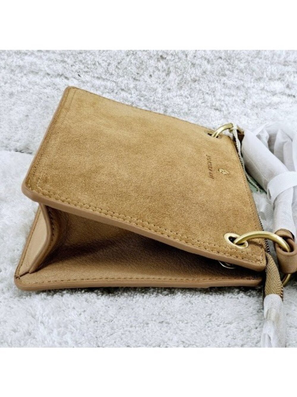 SPARTINA 449 Siren Carrie Putty Suede Leather Crossbody & La Petite Wallet NWT - Picture 13 of 16